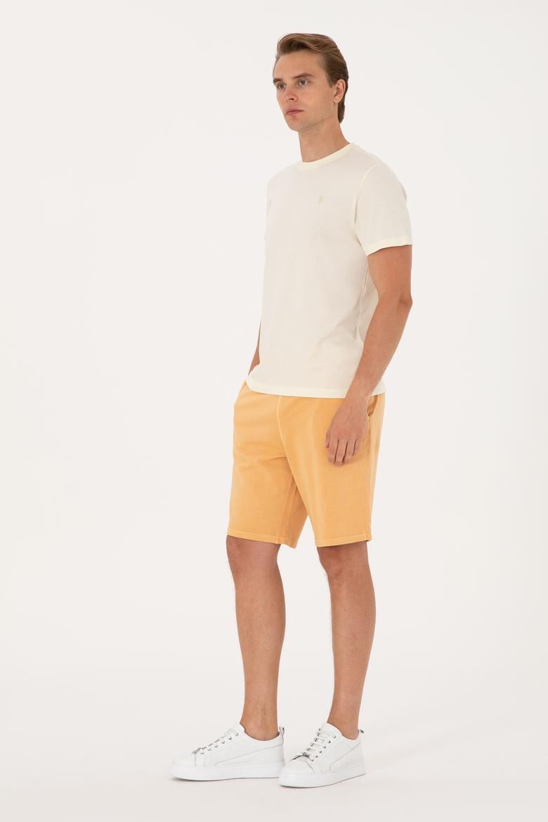 Erkek Turuncu Örme Şort - 50298037001