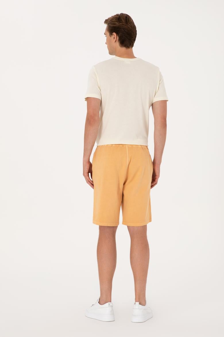 Erkek Turuncu Örme Şort - 50298037001