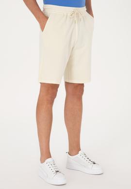 Erkek Krem Örme Şort - 50298037021