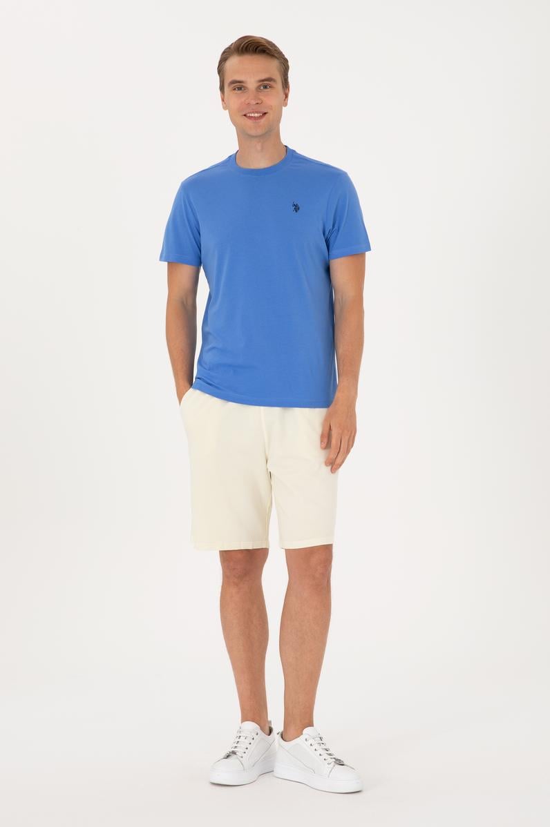 Erkek Krem Örme Şort