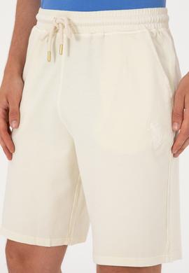Erkek Krem Örme Şort - 50298037021
