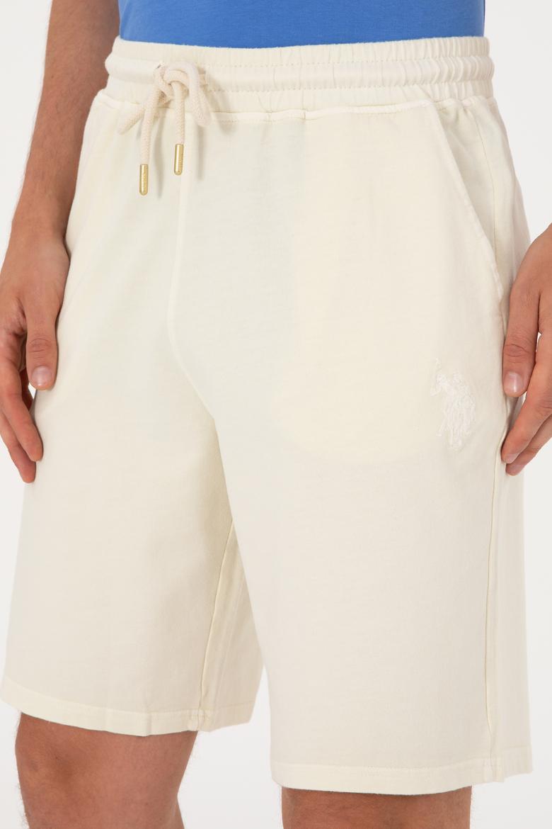 Erkek Krem Örme Şort - 50298037021