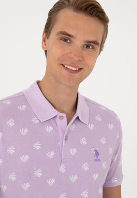 Erkek Regular Fit Lila Polo Yaka Tişört - 50299661009