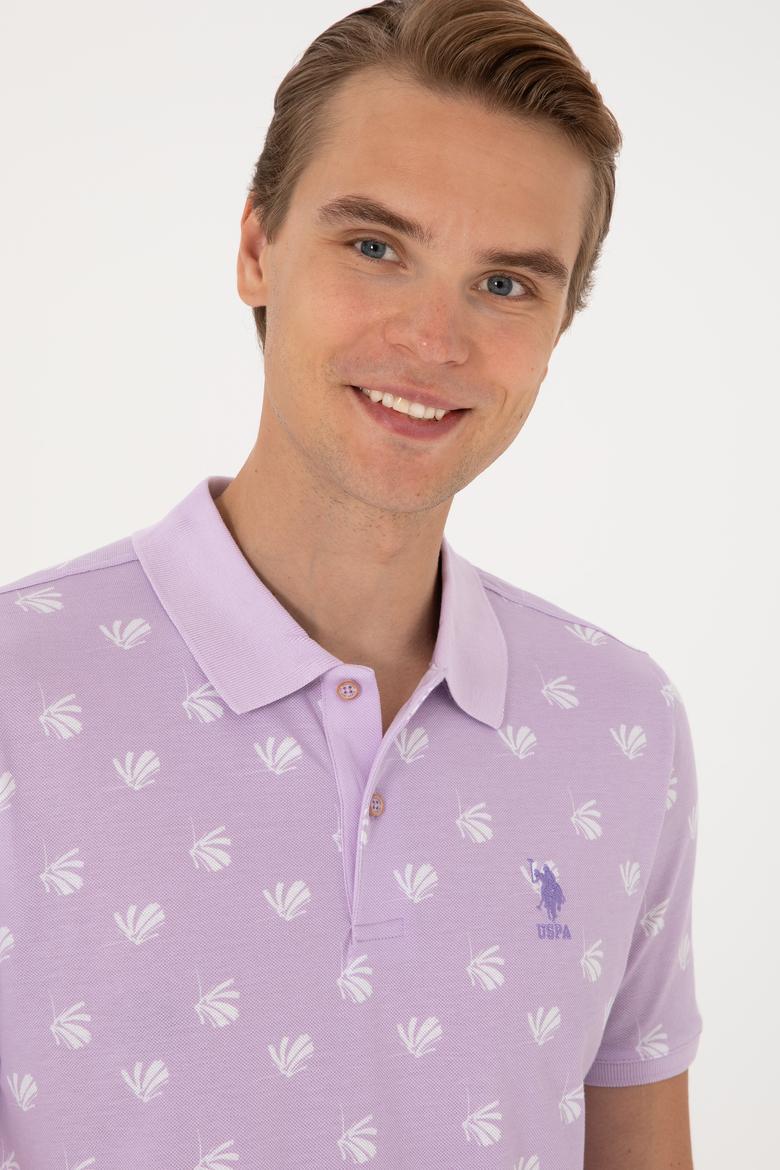 Erkek Regular Fit Lila Polo Yaka Tişört - 50299661009