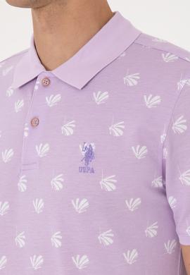 Erkek Regular Fit Lila Polo Yaka Tişört - 50299661009