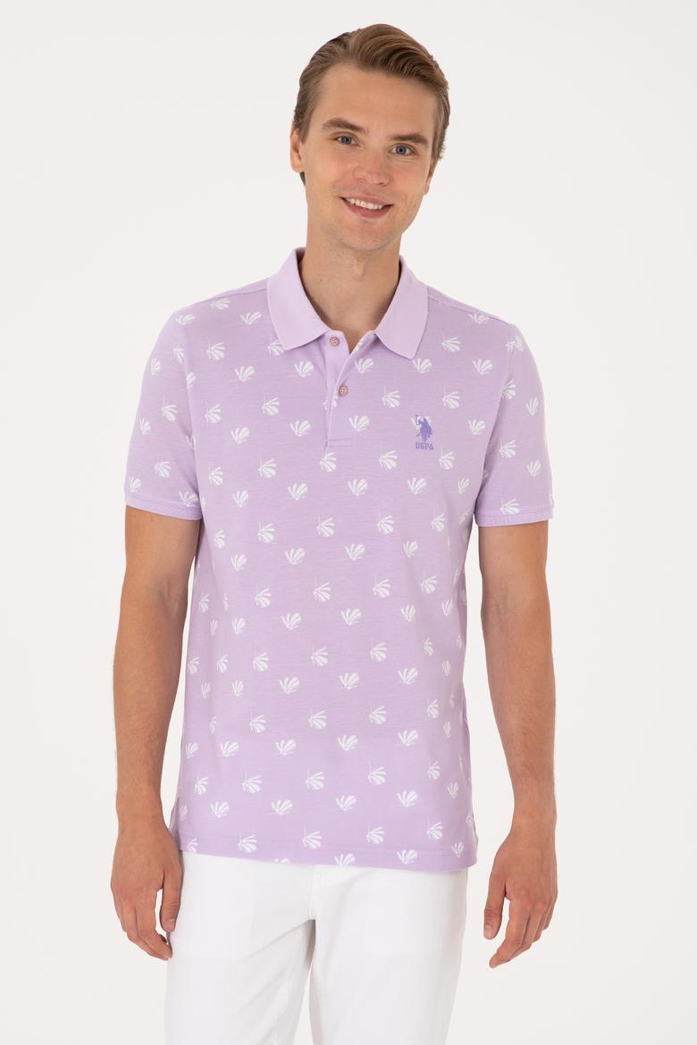 Erkek Regular Fit Lila Polo Yaka Tişört
