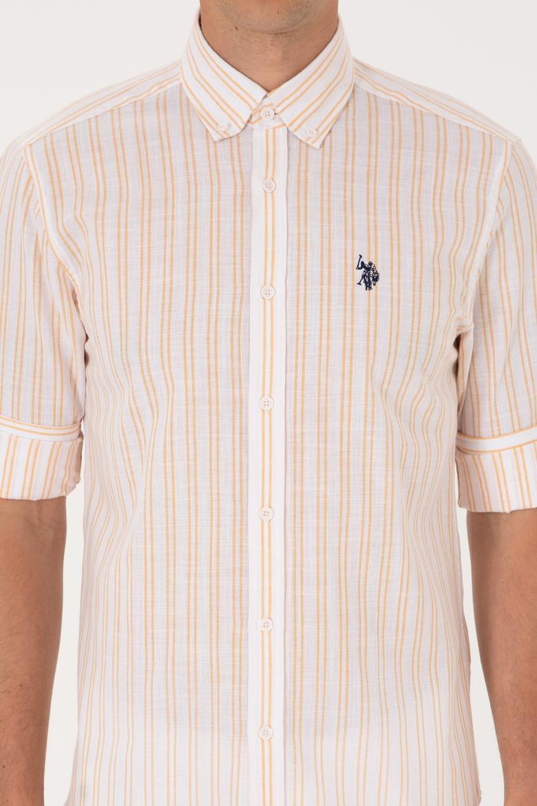 Erkek Sarı Uzun Kollu Gömlek - 50306339026