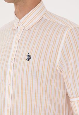 Erkek Sarı Uzun Kollu Gömlek - 50306339026