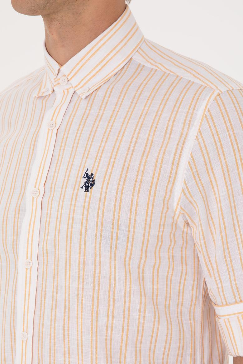 Erkek Sarı Uzun Kollu Gömlek - 50306339026