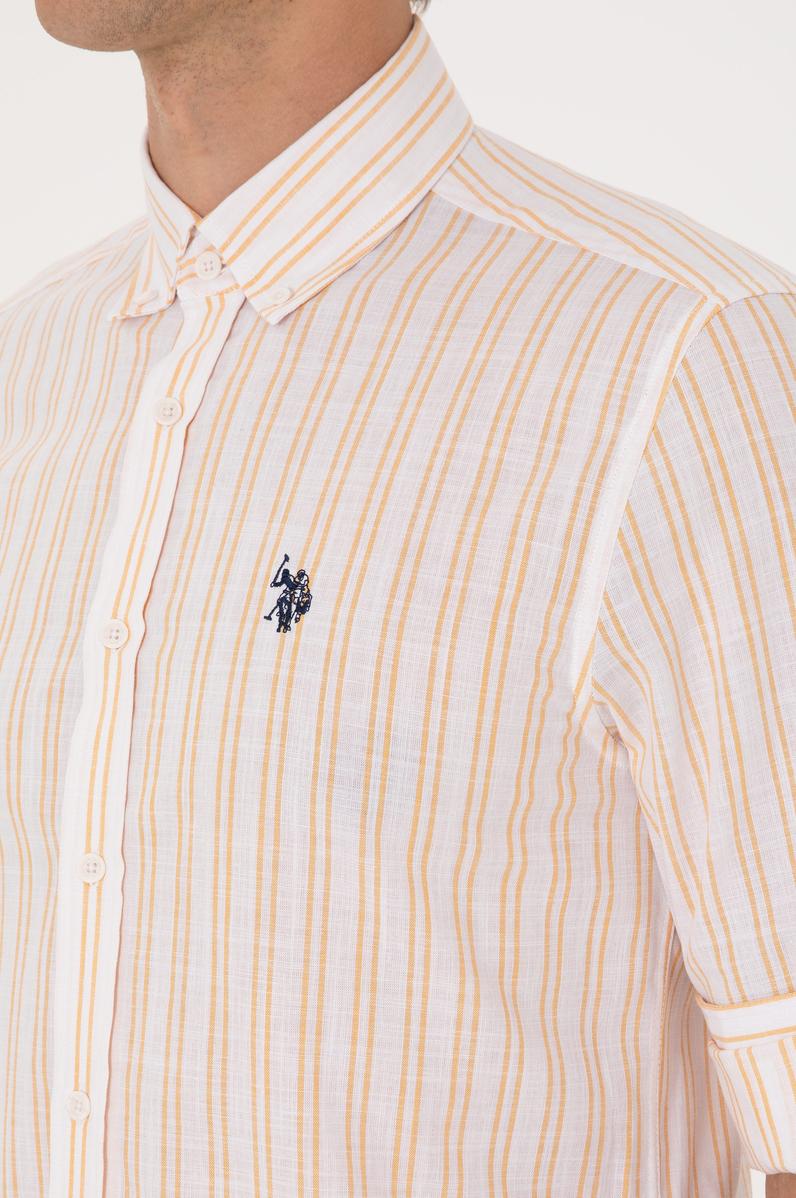 Erkek Sarı Uzun Kollu Gömlek