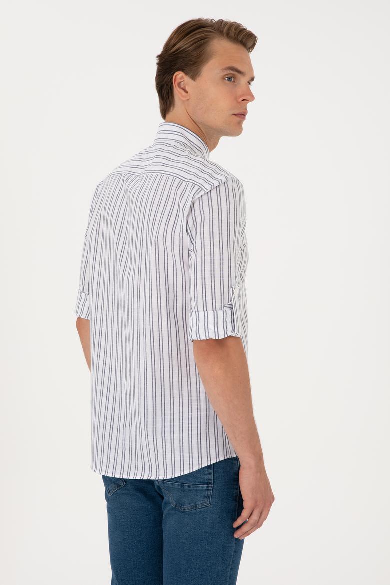 Erkek Lacivert Uzun Kollu Gömlek - 50306339033