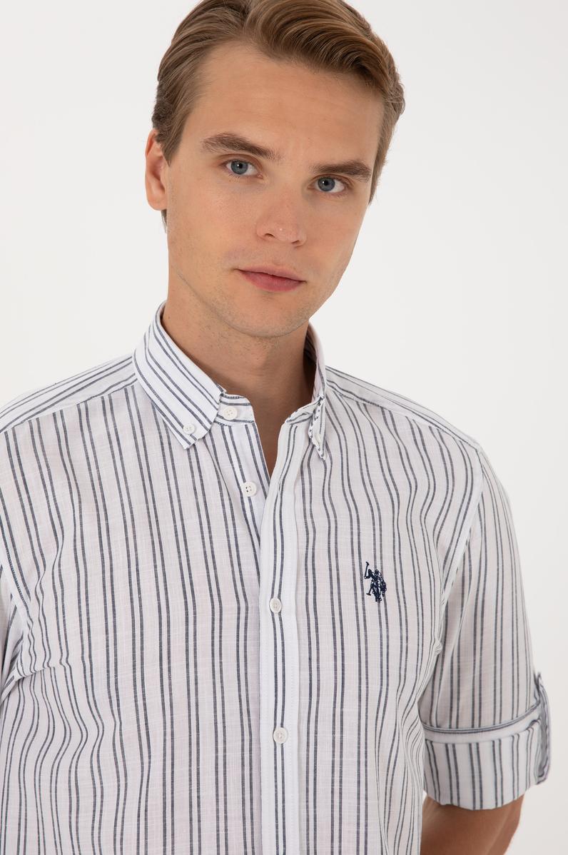 Erkek Lacivert Uzun Kollu Gömlek