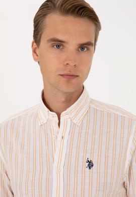 Erkek Sarı Uzun Kollu Gömlek - 50306339026