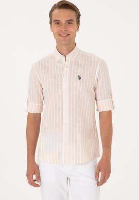 Erkek Sarı Uzun Kollu Gömlek - 50306339026