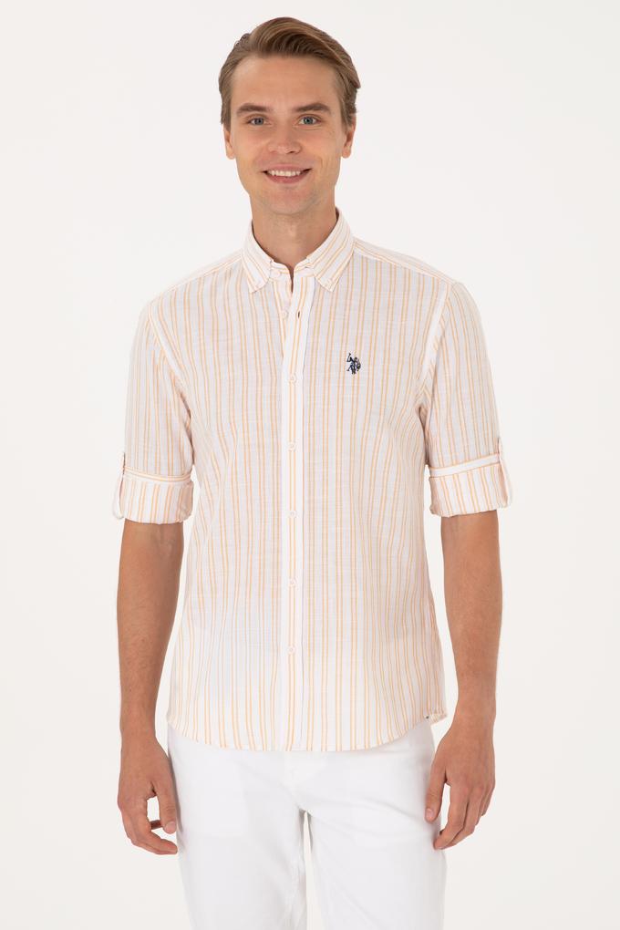 Erkek Sarı Uzun Kollu Gömlek