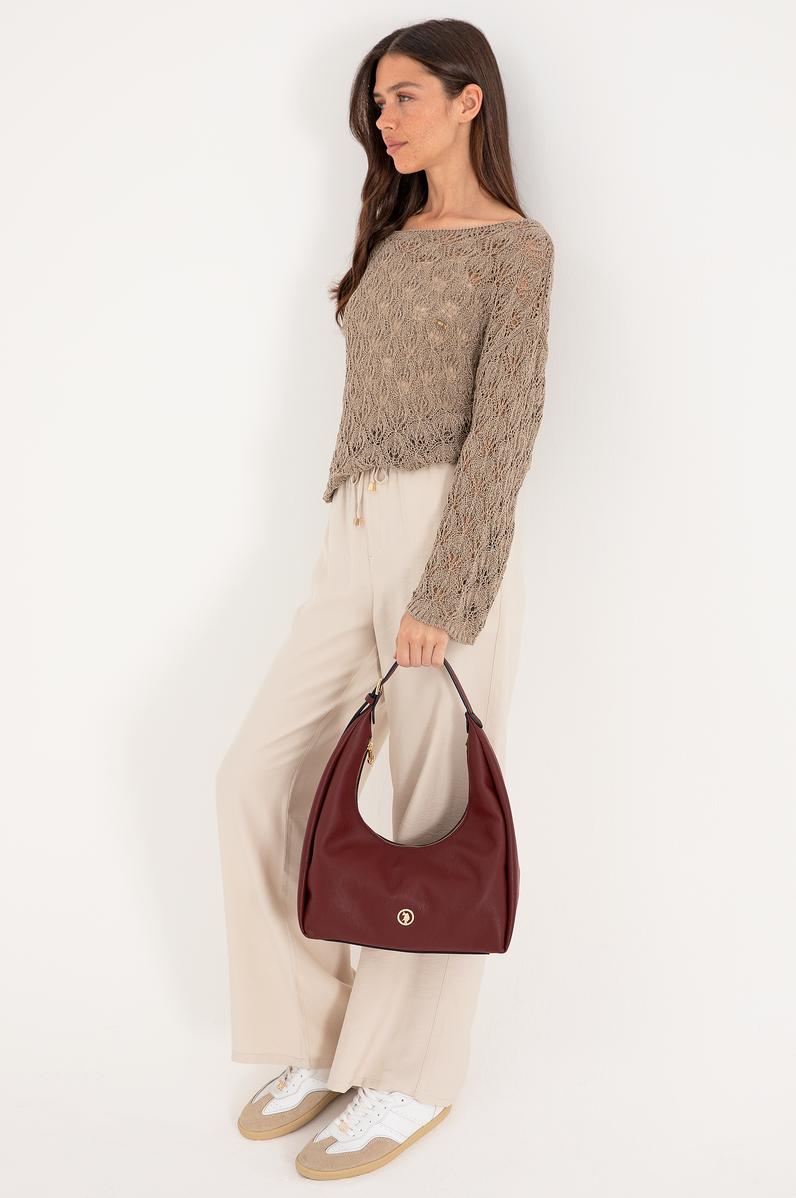 Kadın Bordo Kol Çantası