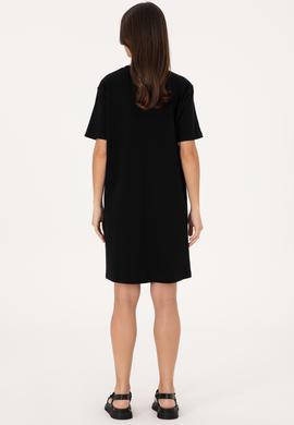 Kadın Siyah Örme Elbise - 50307835018