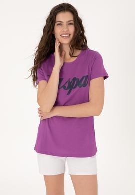 Kadın Menekşe Tişört - 50307933036