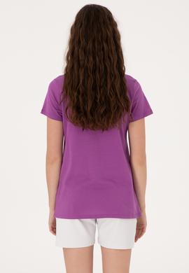 Kadın Menekşe Tişört - 50307933036