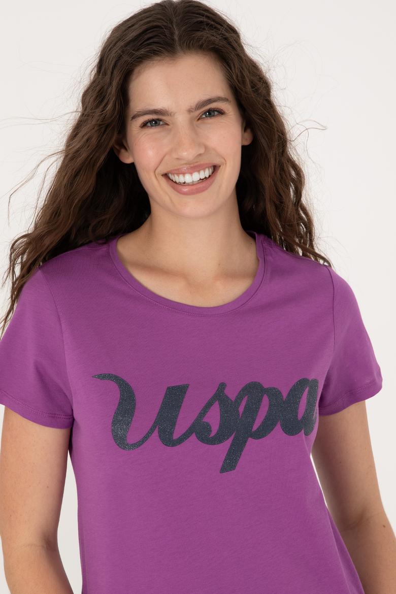 Kadın Menekşe Tişört - 50307933036