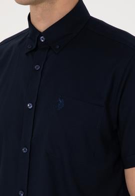 Erkek Lacivert Kısa Kollu Gömlek - 50297992024