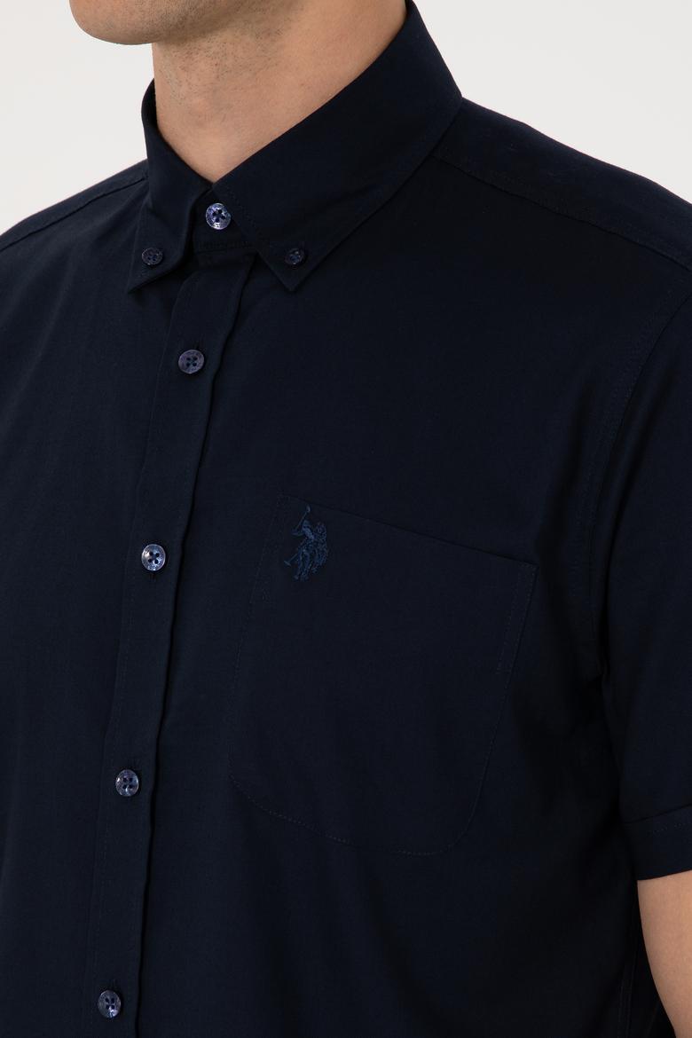 Erkek Lacivert Kısa Kollu Gömlek - 50297992024