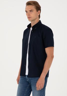 Erkek Lacivert Kısa Kollu Gömlek - 50297992024