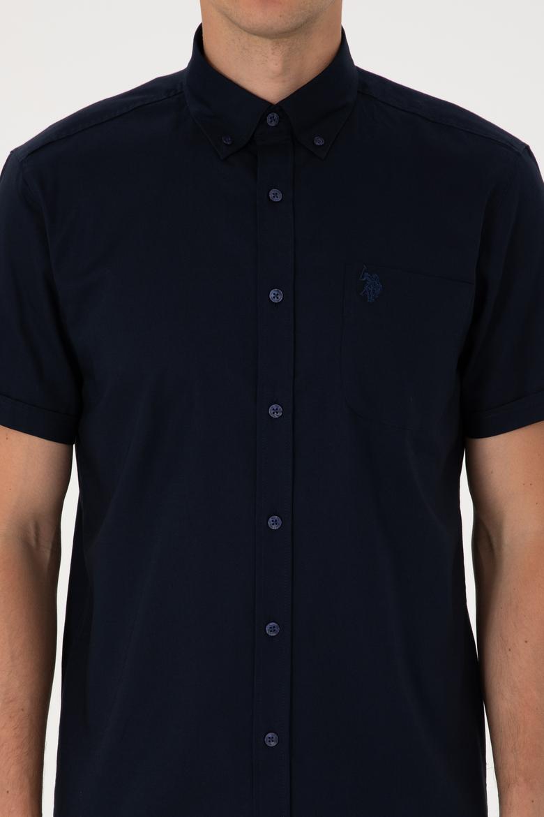 Erkek Lacivert Kısa Kollu Gömlek - 50297992024