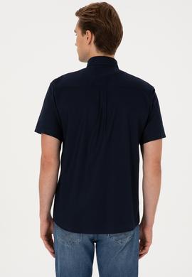 Erkek Lacivert Kısa Kollu Gömlek - 50297992024