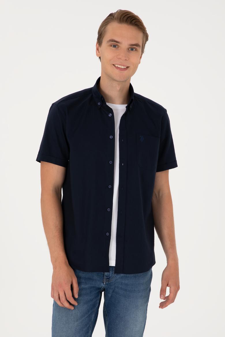 Erkek Lacivert Kısa Kollu Gömlek - 50297992024