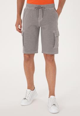 Erkek Koyu Gri Örme Şort - 50285309021