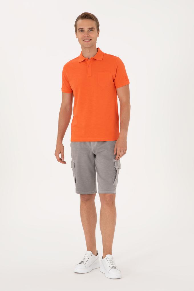 Erkek Koyu Gri Örme Şort