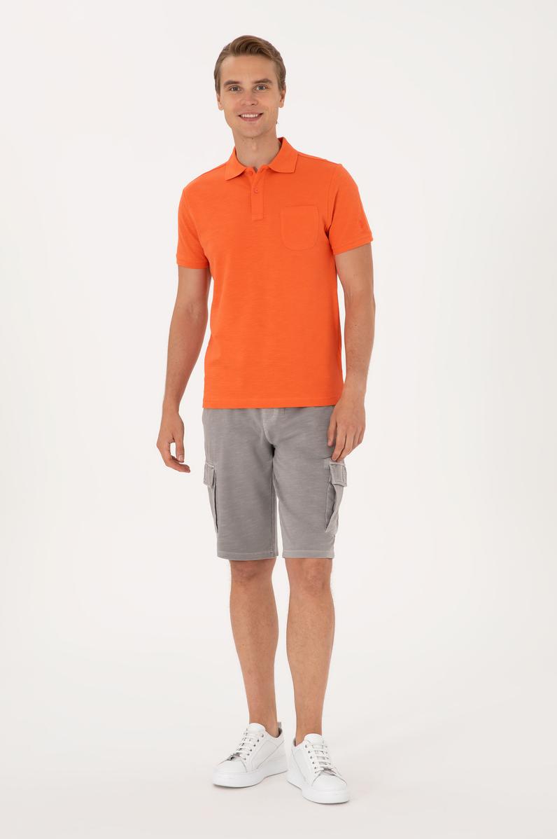 Erkek Koyu Gri Örme Şort