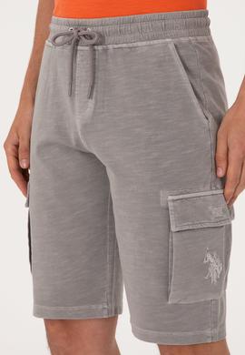 Erkek Koyu Gri Örme Şort - 50285309021