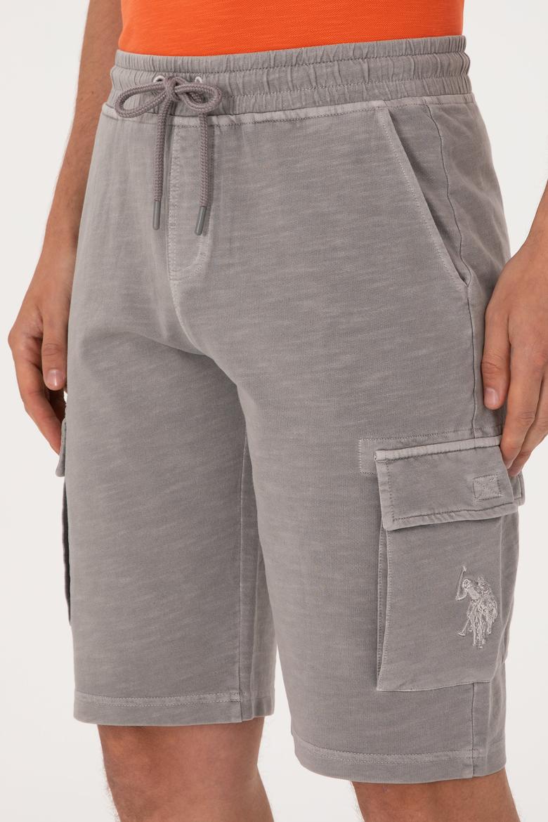 Erkek Koyu Gri Örme Şort - 50285309021