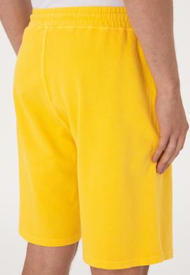 Erkek Sarı Örme Şort - 50298037018
