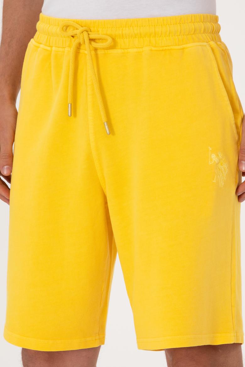 Erkek Sarı Örme Şort - 50298037018