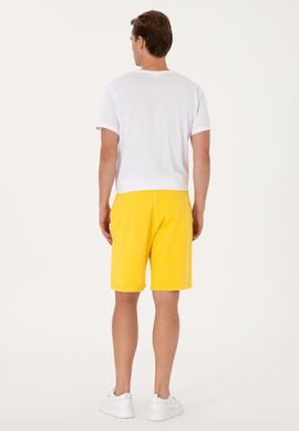 Erkek Sarı Örme Şort - 50298037018