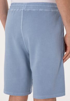 Erkek Mavi Örme Şort - 50298037068