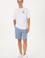 Erkek Mavi Örme Şort