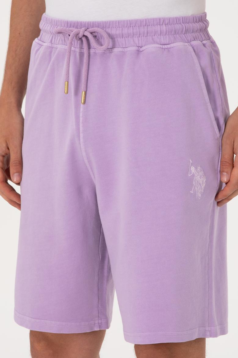 Erkek Lila Örme Şort - 50298037048