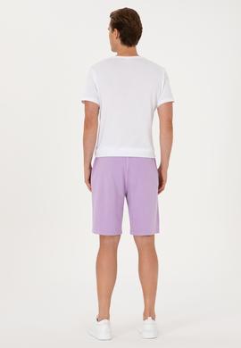Erkek Lila Örme Şort - 50298037048