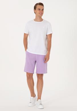 Erkek Lila Örme Şort - 50298037048