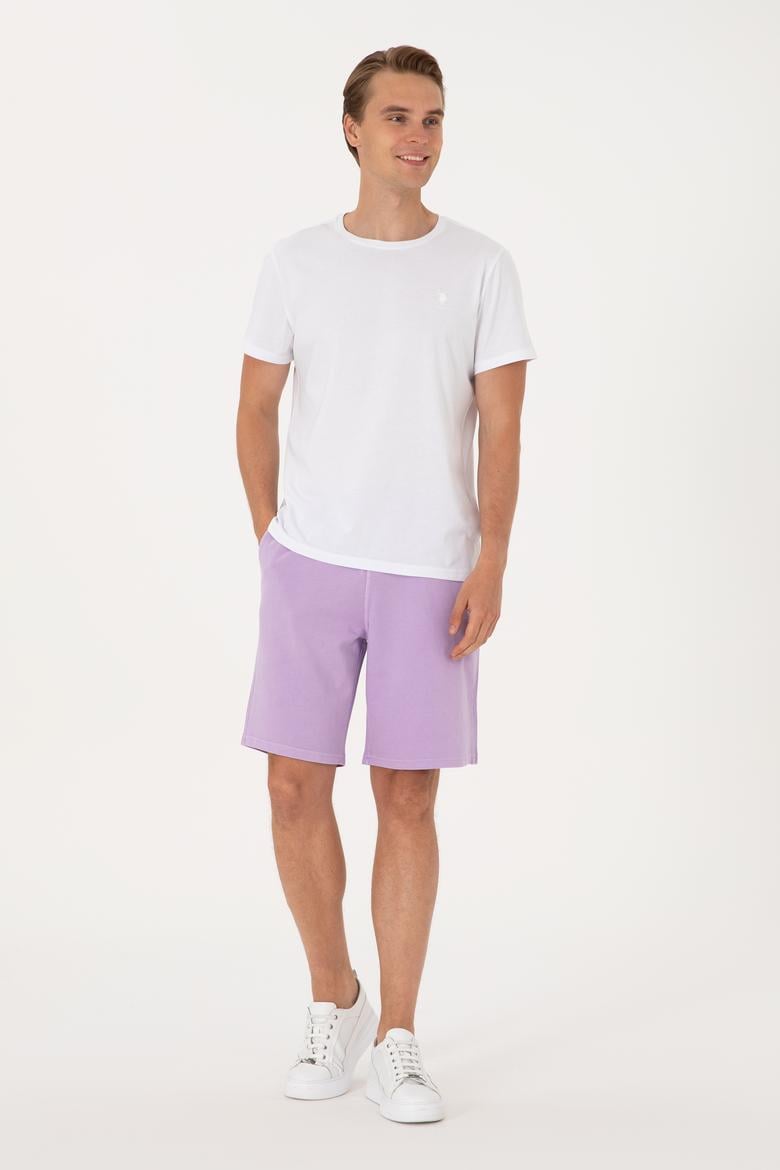 Erkek Lila Örme Şort - 50298037048
