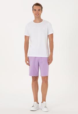 Erkek Lila Örme Şort - 50298037048