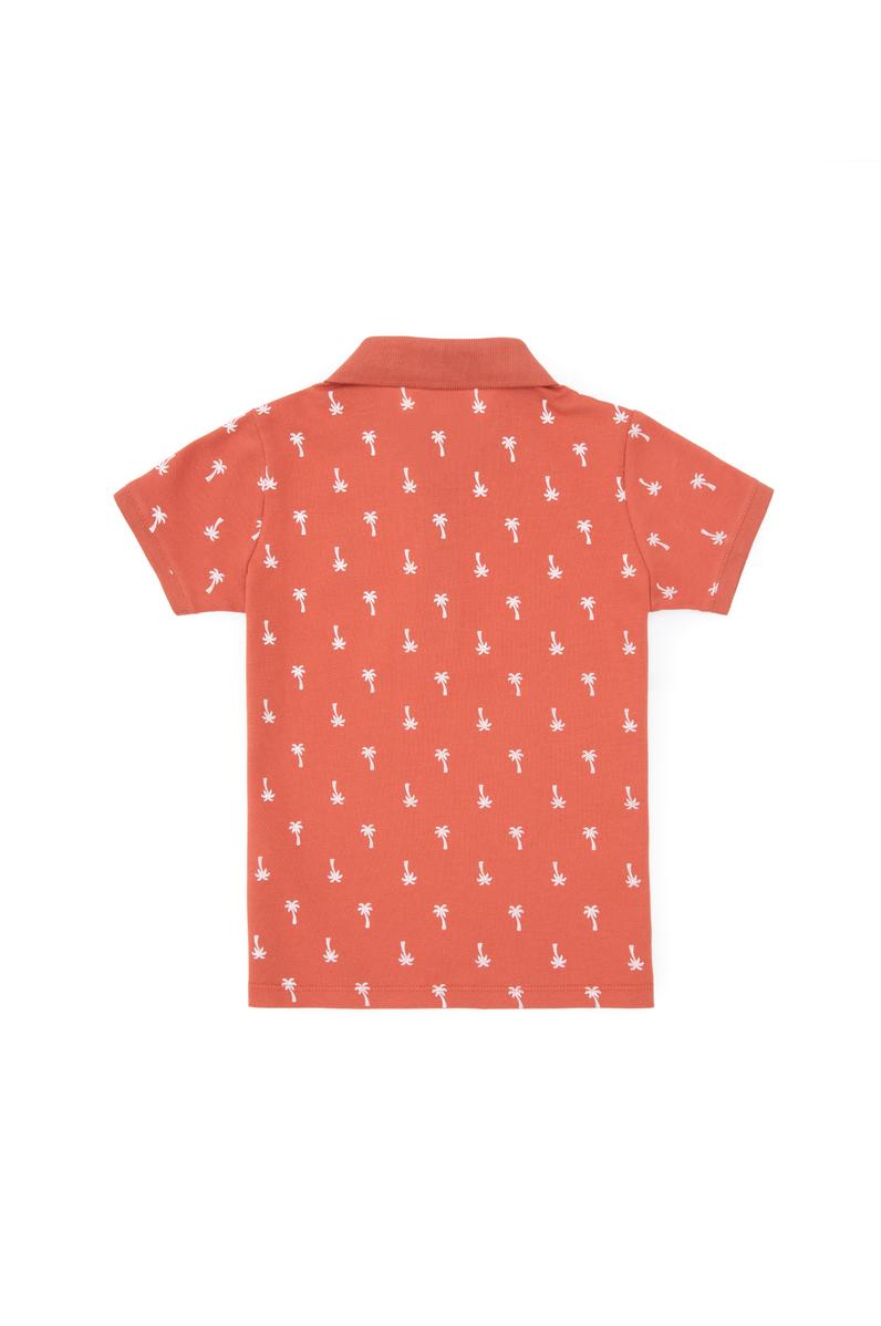 Erkek Çocuk Polo Yaka Pudra Tişört