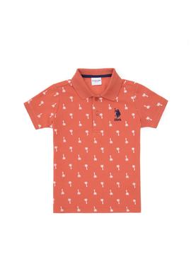 Erkek Çocuk Polo Yaka Pudra Tişört - 50311949024