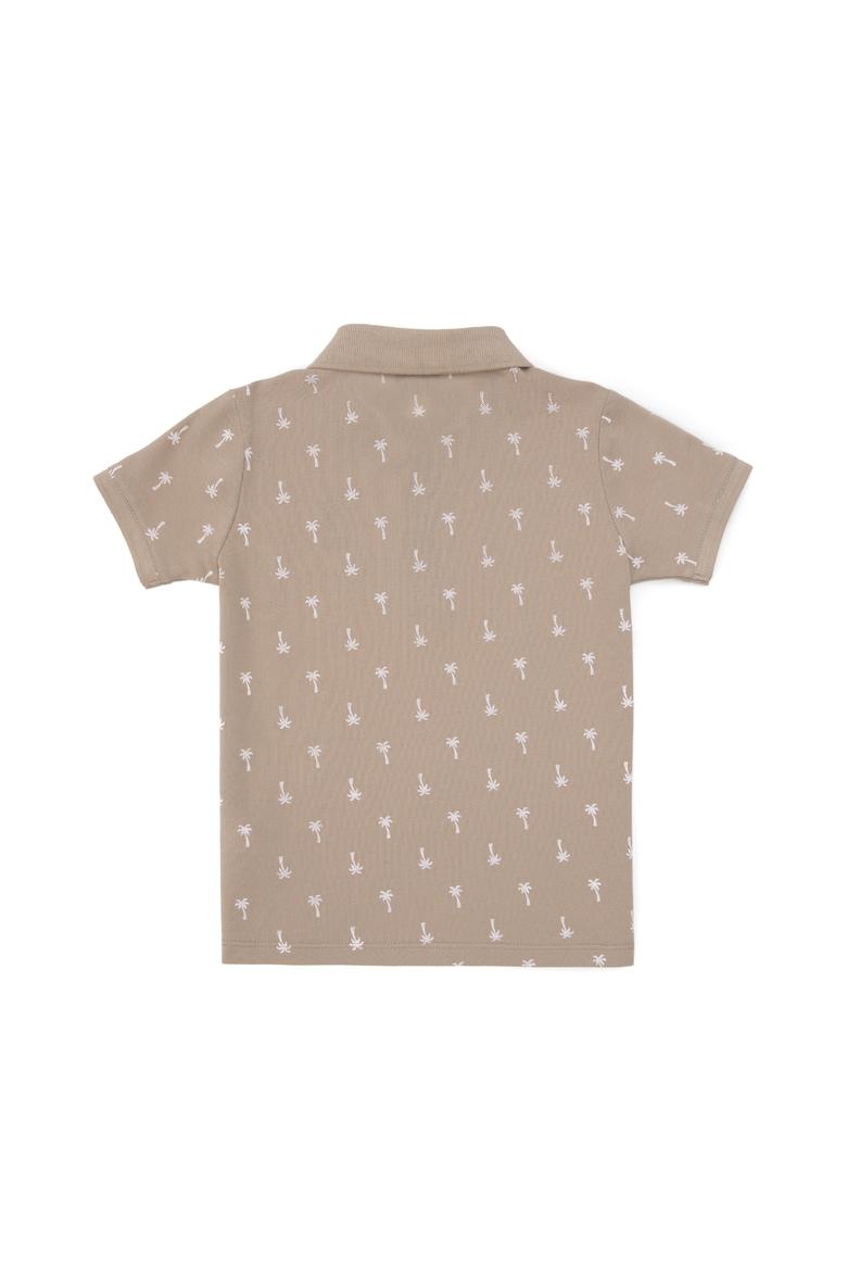 Erkek Çocuk Polo Yaka Açık Haki Tişört - 50311949002