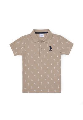 Erkek Çocuk Polo Yaka Açık Haki Tişört - 50311949002