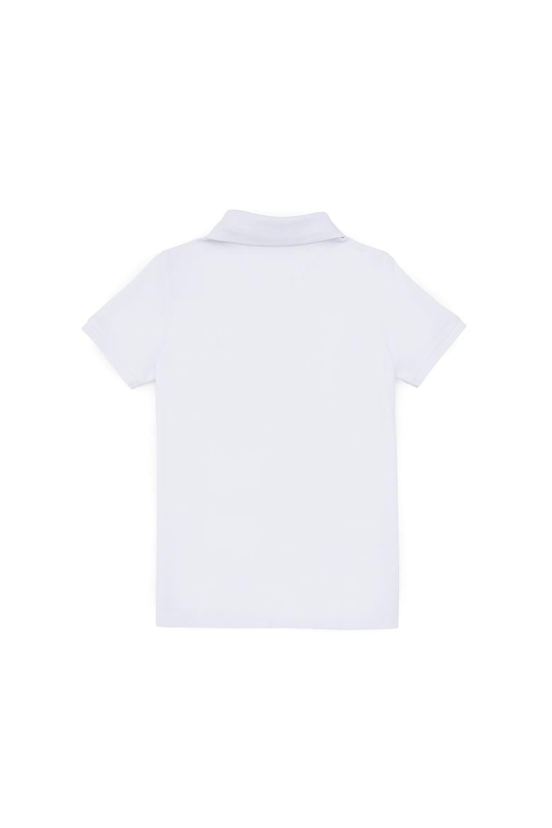 Erkek Çocuk Beyaz Polo Yaka Tişört - 50307175003